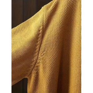 Solid Button Down Knit Cardigan, Casual Long Sleeve Loose Sweater With Pocket, Women's Clothing